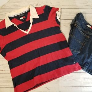 Vintage Vneck polo Tommy Hilfiger Top